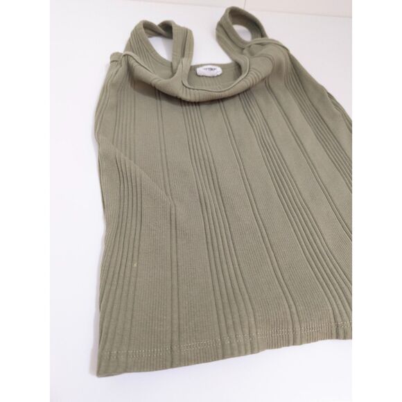 Cotton On women's green ribbed tank size small - Picture 3 of 4